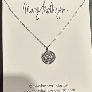 NWT Silver Starburst Pendant Necklace